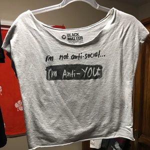 Hot Topic Anti-YOU crop top